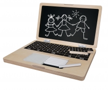 Eichhorn Wooden Laptop with Puzzle