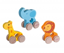Eichhorn Push-along Animals, 3-ass.