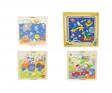 KiKANiNCHEN Lift out Puzzle, 4-ass.