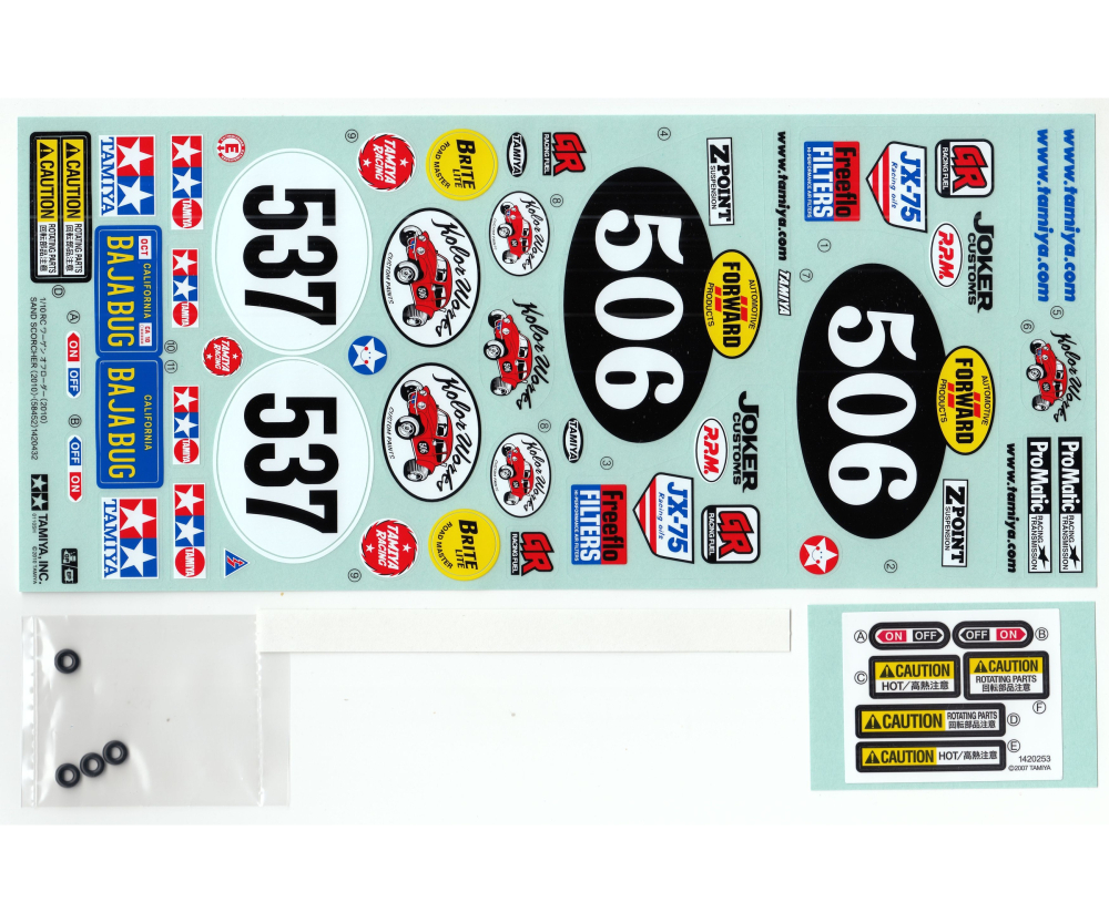 Tamiya Sticker-Beutel Sand Scorcher 58452 – Dekorationsaufkleber Für RC-Modellbau