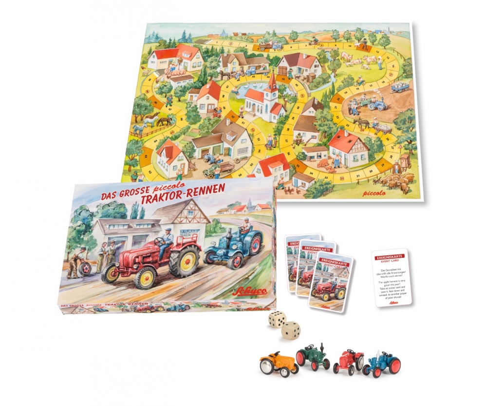 "Das große Piccolo Traktoren-Rennen" Brettspiel mit 4 ...