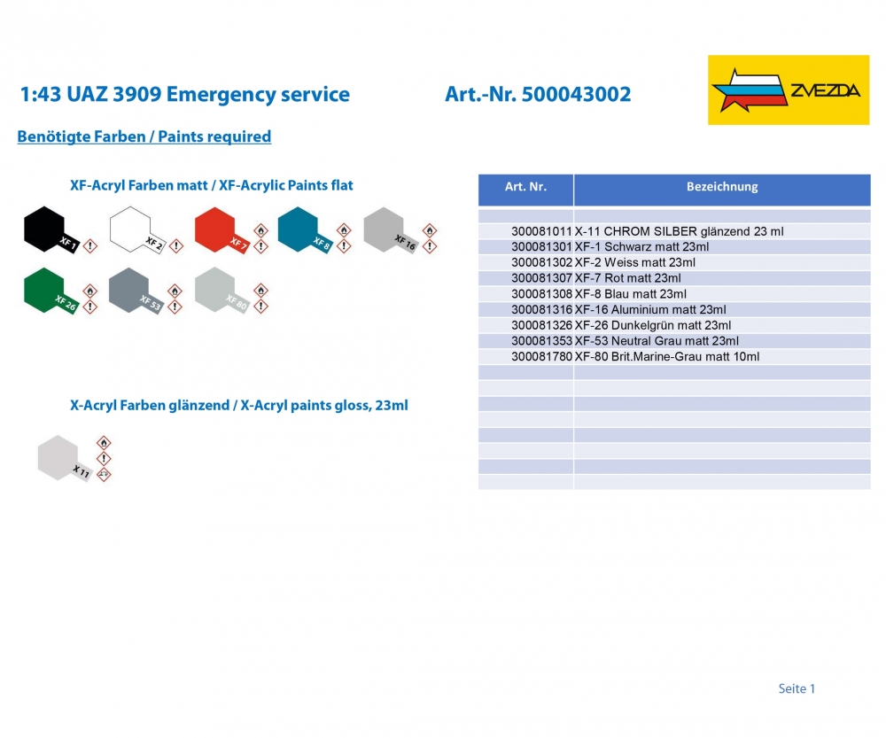 Carson 1:43 UAZ 3909 Emergency service