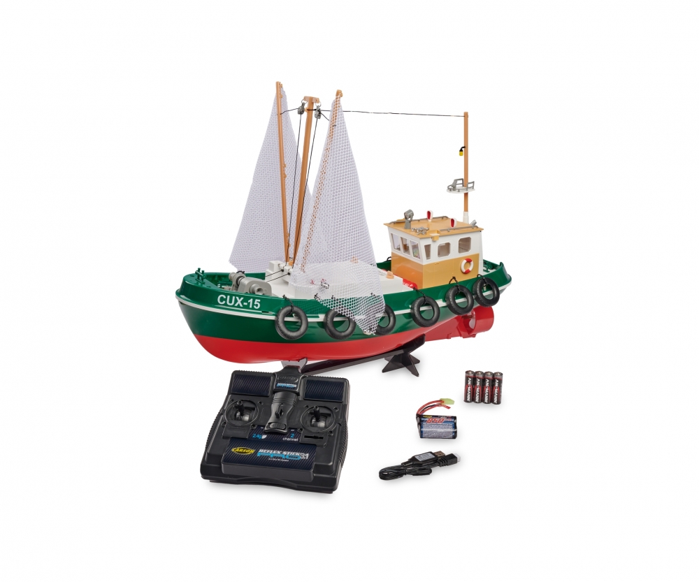 Rc Fishing Boat Cux 15 2 4g 100 Rtr Boat Models Rc Models Carson Modelsport Products Www Carson Modelsport Com