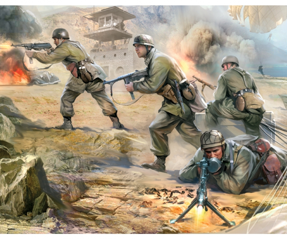 1:72 WWII German Paratroops - Kits Others - Plastic Kits - Zvezda ...