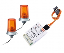 carson 24x15mm Orange Flashing Light w/Elec.(2)