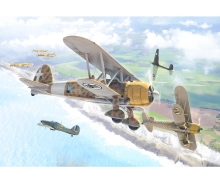 carson Italeri Fiat CR.42 Falco Aircraft Kit 1:72