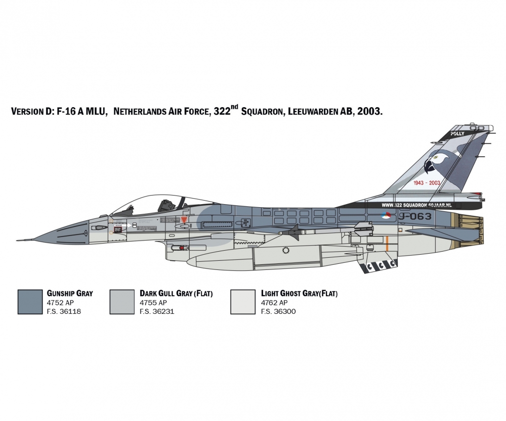 Italeri 1:48 F-16A Fighting Falcon 510002786