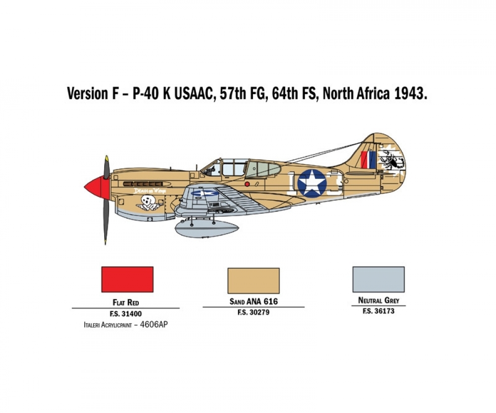 1 48 P 40e K Kittyhawk Aircraft 1 48 1 32 Plastic Models Italeri Brands Www Carson Modelsport Com