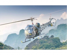 carson OH-13 Scout Helicopter Korea War Model Kit