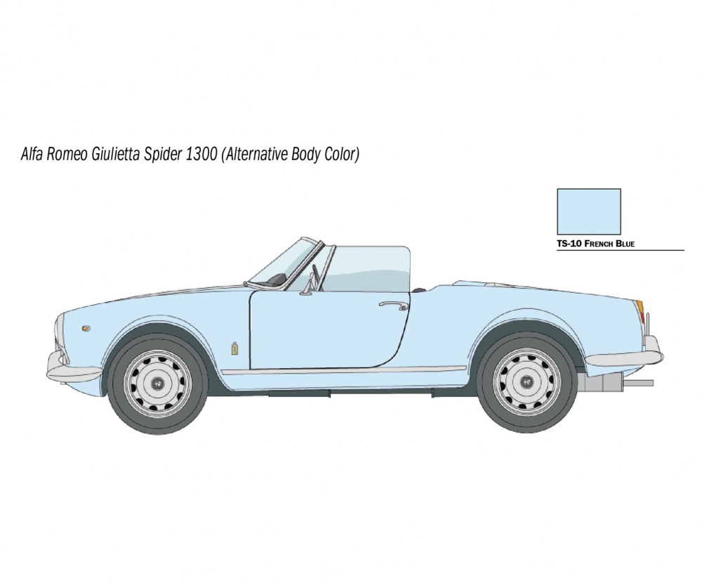 1 24 Alfa Romeo Giulietta Spider 1300 Fahrzeuge 1 24 1 16 Plastik Modelle Italeri Marken Www Carson Modelsport Com