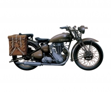 carson Triumph 3HW model kit motorcycle in 1:9 scale