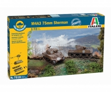 carson 1:72 Sherman M4A3 75mm, 2 pcs