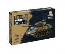 carson Italeri Sherman M4A3E8 Fury Tank Kit 1:56