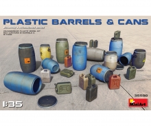 carson 1:35 Plastic Barrels & Cans (12+12)