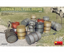 carson 1:35 WW2 Ger. 200L Fuel Drum Set (12)