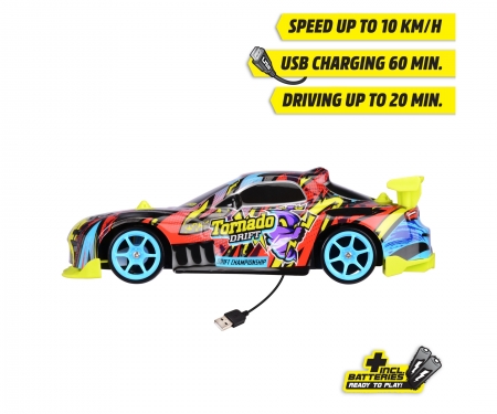 DICKIE Toys RC TORNADO DRIFT 22 CM