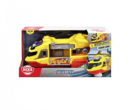 DICKIE Toys CITY HEROES - RESCUE HELICOPTER 30 CM LUZ Y SONIDO