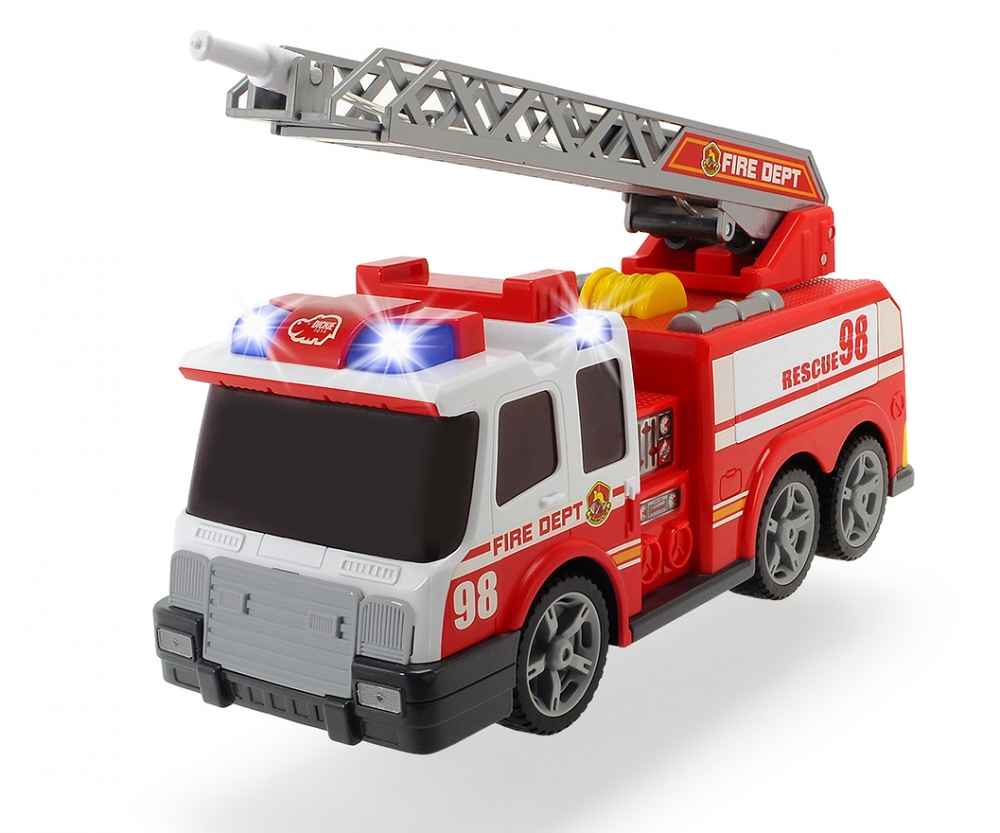 Big-Daddy Fire Truck Engine Toy Car Construction Vehicle Extendable Ladder 