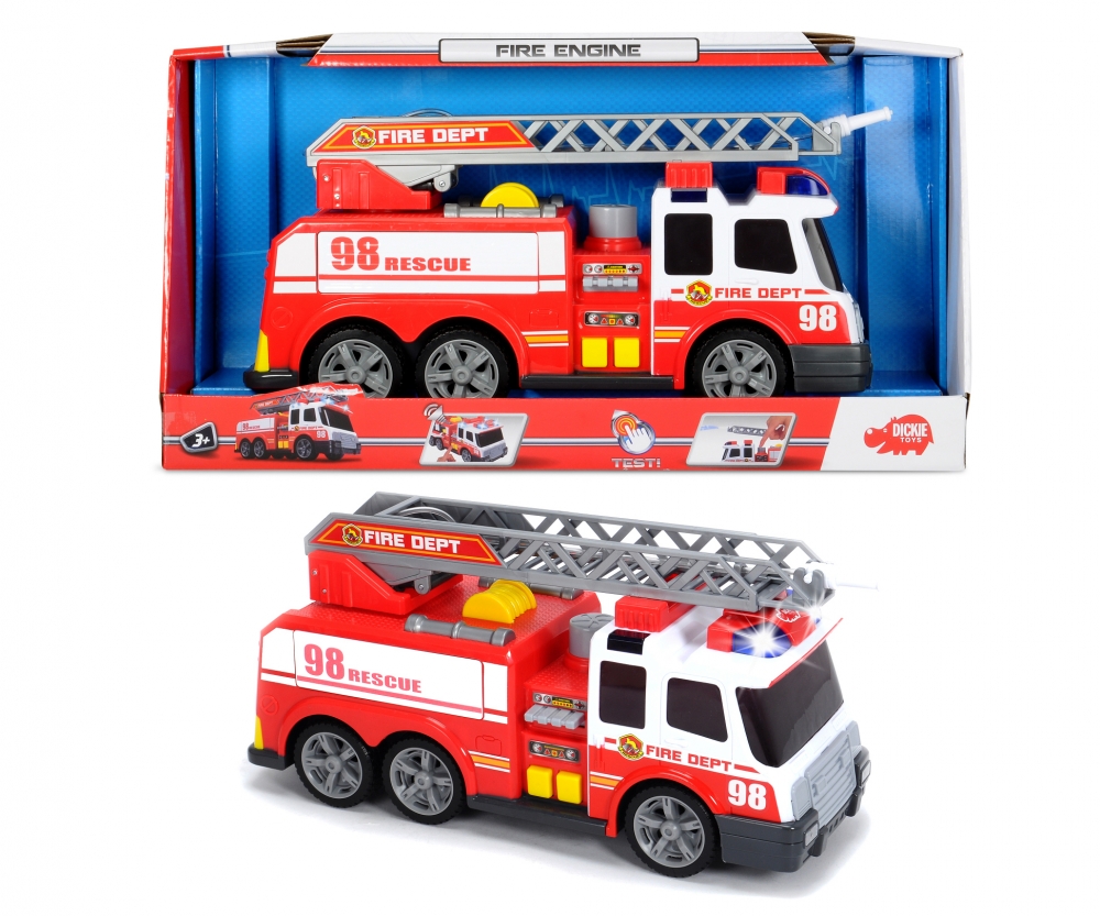 Fire Fighter Neu Dickie Toys 203308371 Feuerwehr Leiterwagen 