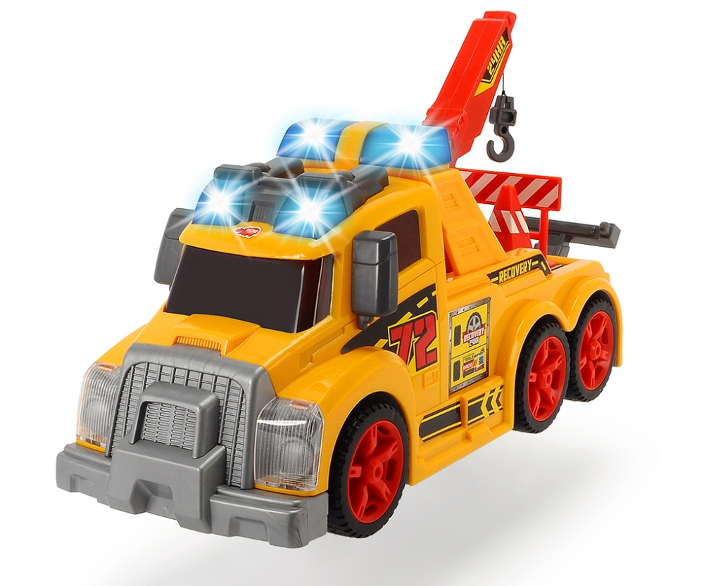 a toy tow truck