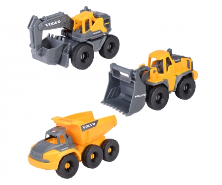 DICKIE Toys SET DE 3 VEHÍCULOS EQUIPO DE CONSTRUCCIÓN VOLVO