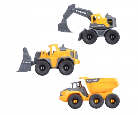 DICKIE Toys SET DE 3 VEHÍCULOS EQUIPO DE CONSTRUCCIÓN VOLVO