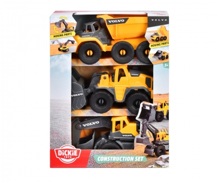 DICKIE Toys SET DE 3 VEHÍCULOS EQUIPO DE CONSTRUCCIÓN VOLVO