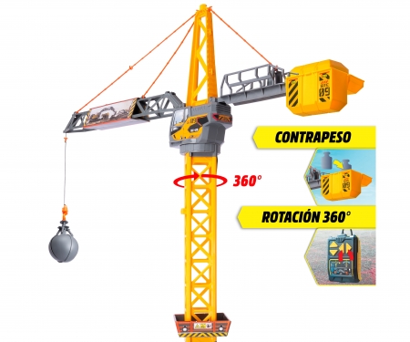 DICKIE Toys GRÚA MIGHTY CRANE 110 CM