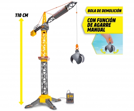 DICKIE Toys GRÚA MIGHTY CRANE 110 CM