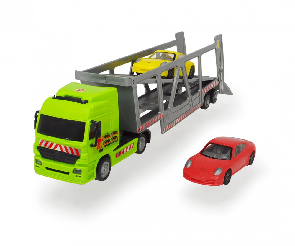 green toys car transporter