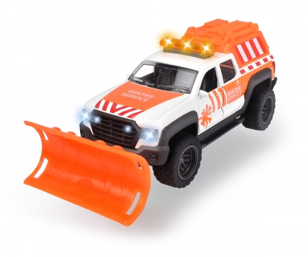 toy pickup truck with snow plow