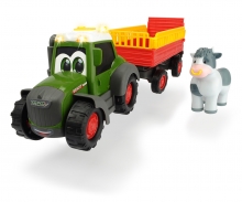 DICKIE Toys TRACTOR FENDT TRAILER ANIMALES 30 CM