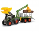 DICKIE Toys TRACTOR FORESTAL CON LUZ Y SONIDO 65 CM