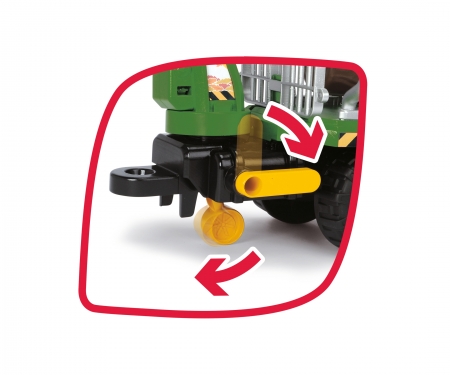 DICKIE Toys TRACTOR FORESTAL CON LUZ Y SONIDO 65 CM