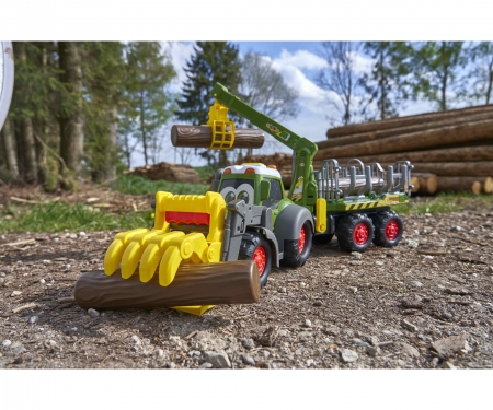 DICKIE Toys TRACTOR FORESTAL CON LUZ Y SONIDO 65 CM