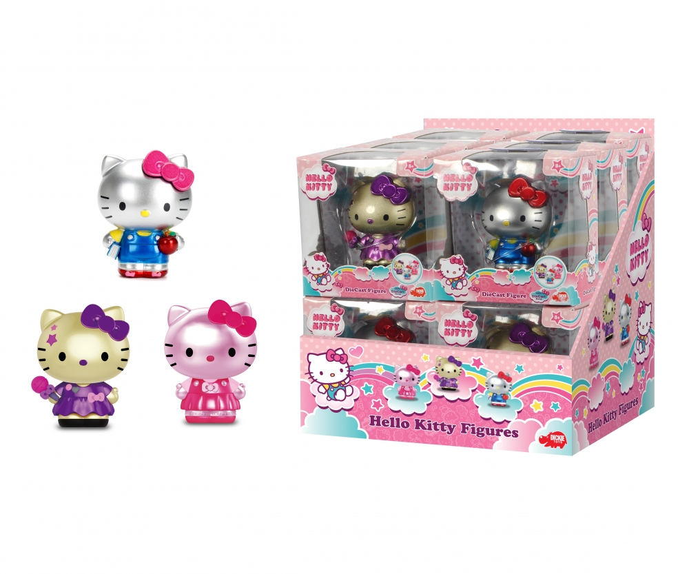 253242003 Véhicules Métal Hello Kitty Figurines Amovibles Melody Dickie Scooter Macaron 