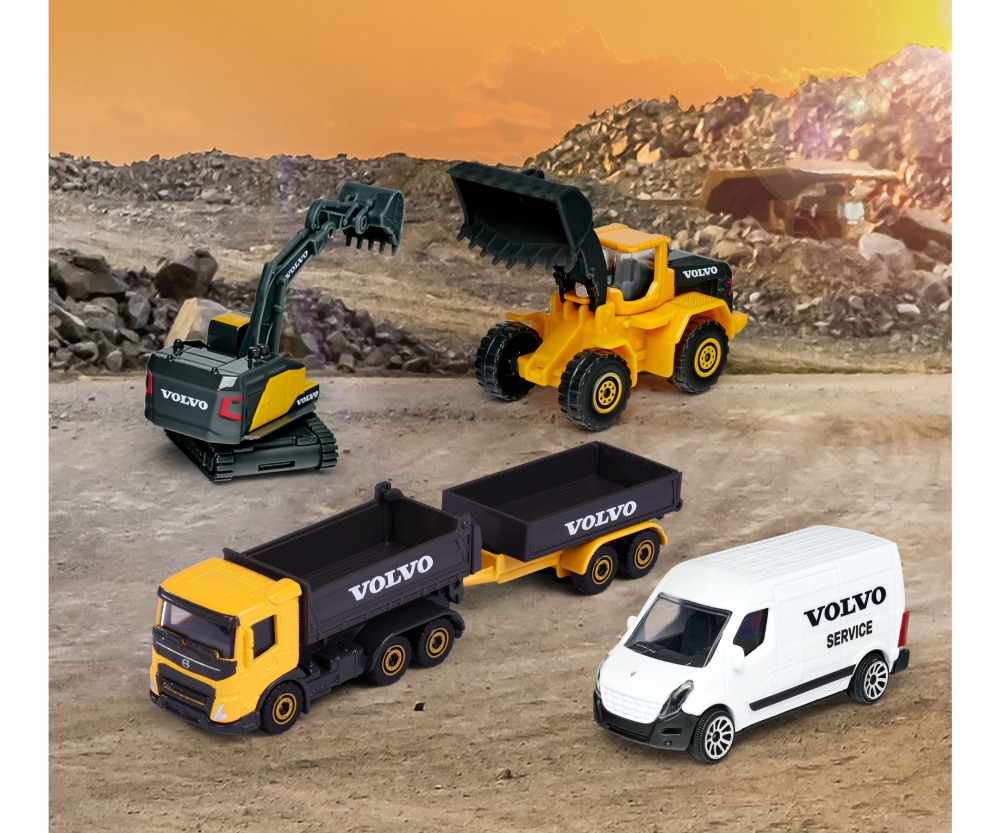 Creatix Construction 5 Volvo vehicles CONSTRUCTION MAJORETTE COLLECTION PREMIUM Marques Produits fr.majorette