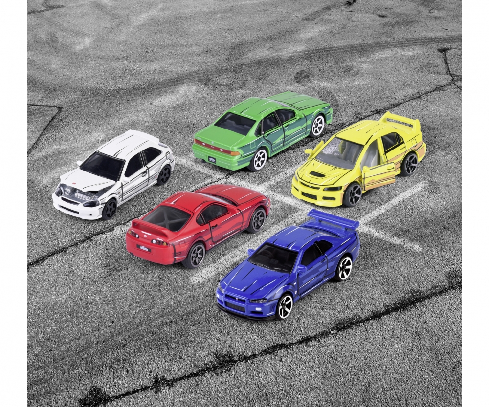 Majorette – Lot De 6 Voitures De Luxe Japan Series – Échelle 1:64, En Métal, Roues Libres, Suspension, Pièces Mobiles – Modèles Assortis