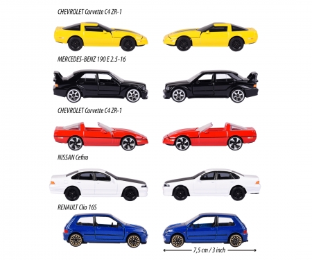 GIFTPACK 5 VEHICULOS JÓVENES 90S majorette GIFTPACK 5 VEHICULOS JÓVENES 90S