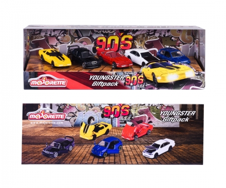GIFTPACK 5 VEHICULOS JÓVENES 90S majorette GIFTPACK 5 VEHICULOS JÓVENES 90S
