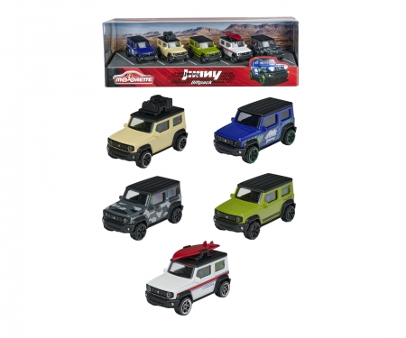 majorette Suzuki Jimny - Giftpack con 5 coches