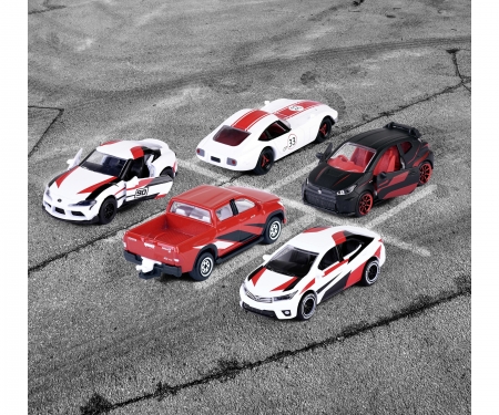 majorette GIFTPACK 5 COCHES TOYOTA RACING