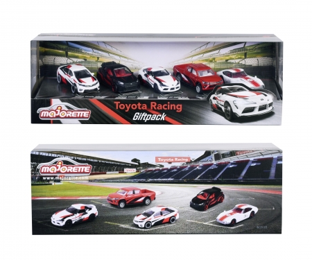 majorette GIFTPACK 5 COCHES TOYOTA RACING