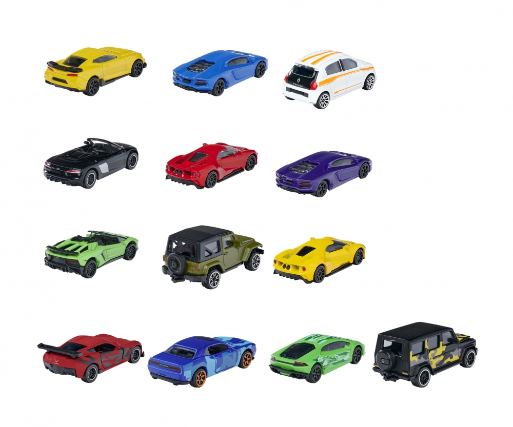 MAJORETTE - Set de 13 petites voitures (9+4 exclusifs) - La Poste