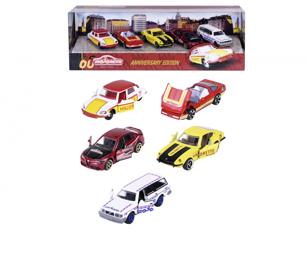 MAJORETTE 60 ANIVERSARIO GIFTPACK 5 coches 60 Aniversario Marca y Productos es.majorette