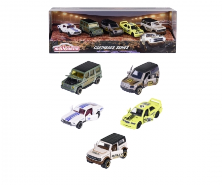 majorette CASTHEADS SERIES - GIFTPACK 5 COCHES