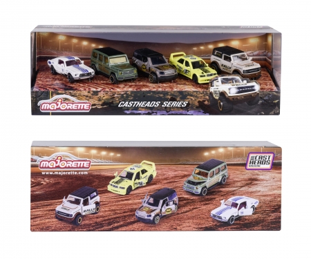 majorette CASTHEADS SERIES - GIFTPACK 5 COCHES