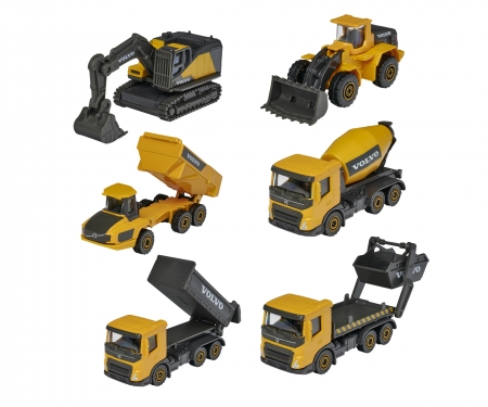 majorette Volvo Construction Series, 6-sort.