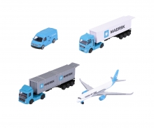 majorette MAERSK Transport Vehicles, 3-asst.