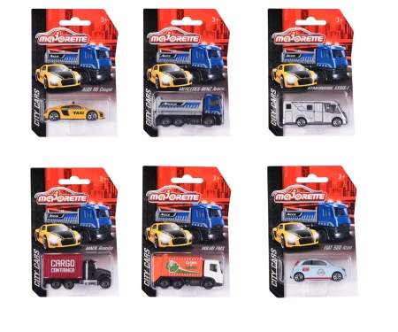 Majorette Pojazdy Miejskie, 6 rodz. majorette Majorette Pojazdy Miejskie, 6 rodz.